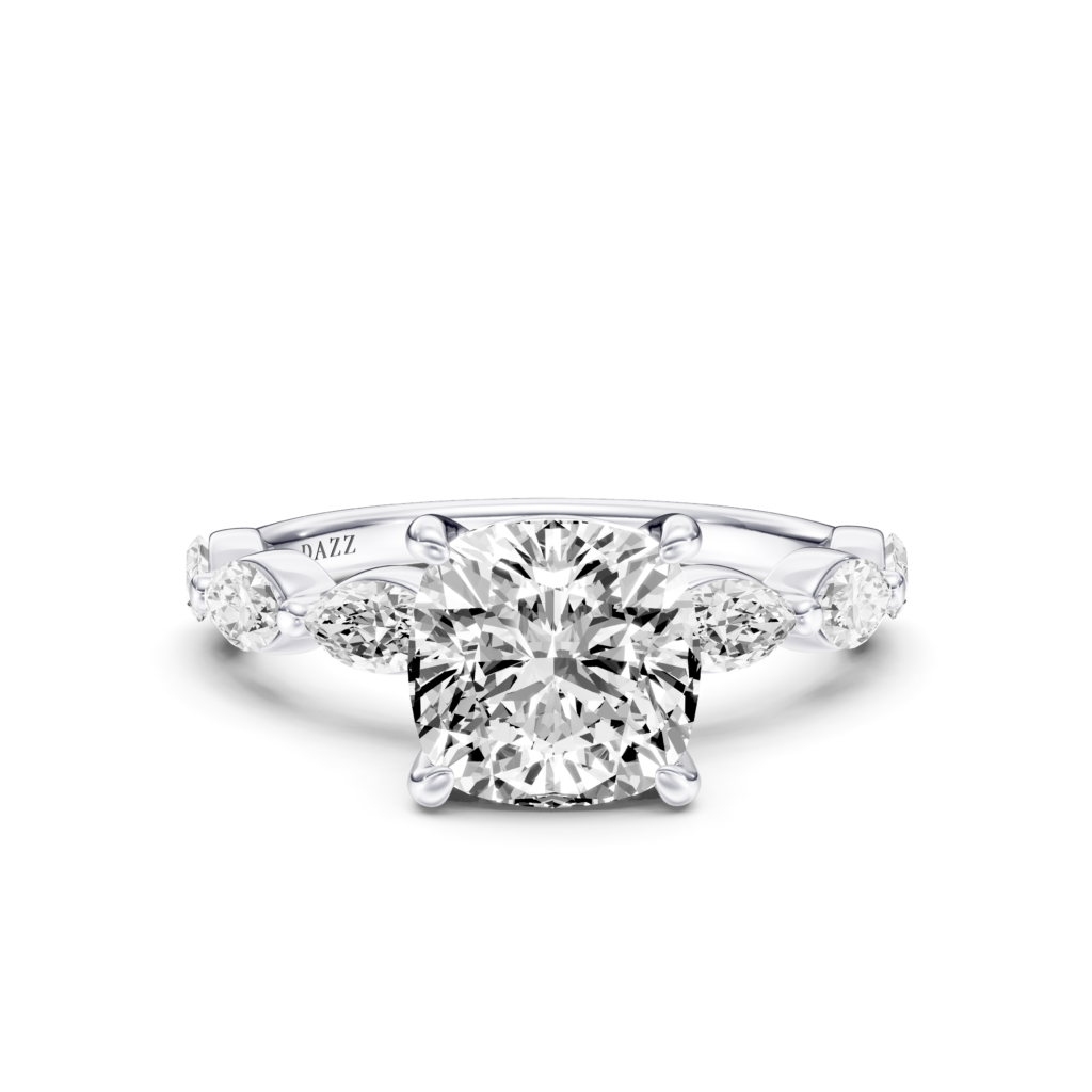 MALERISE solitaire marquise - cushion