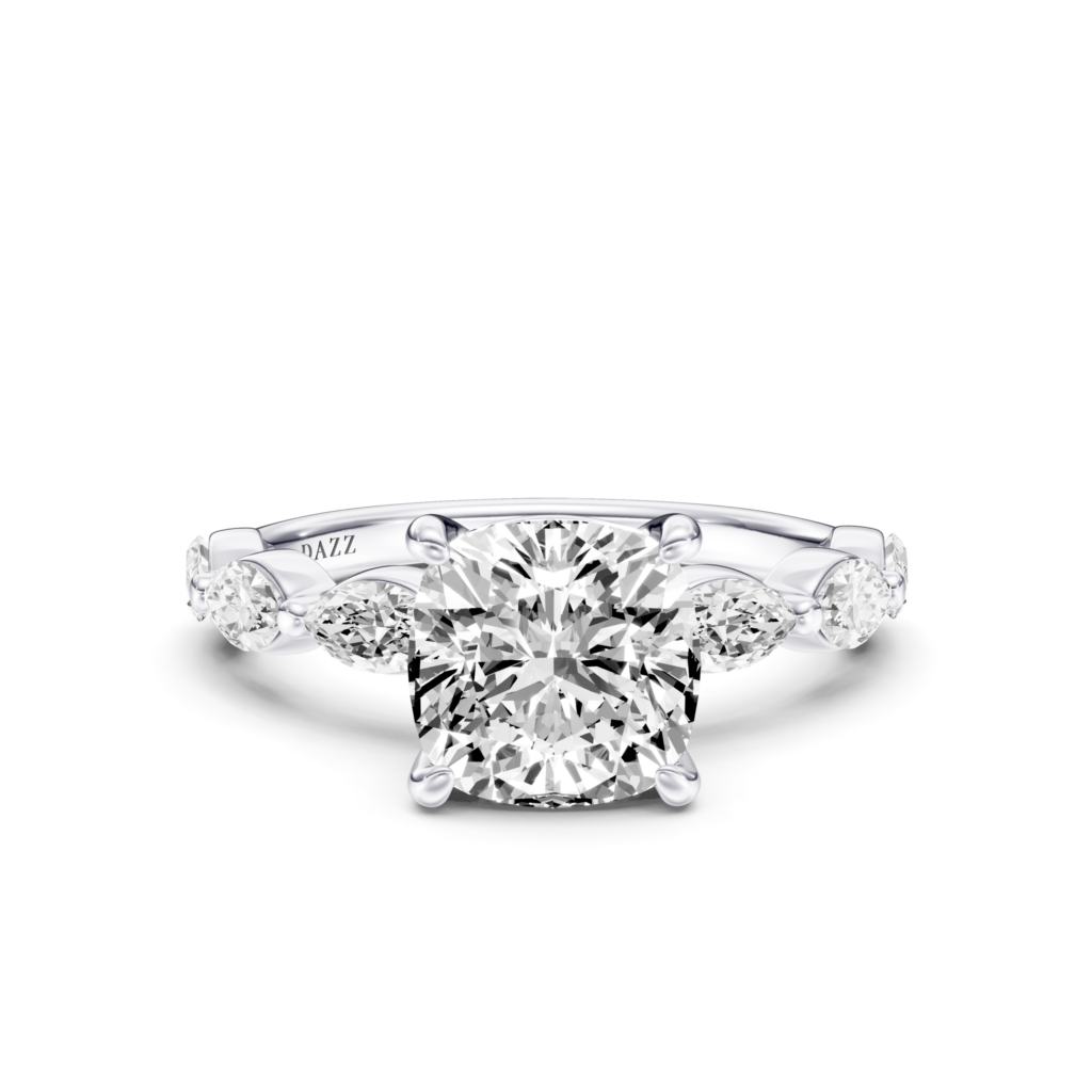 MALERISE solitaire marquise - cushion