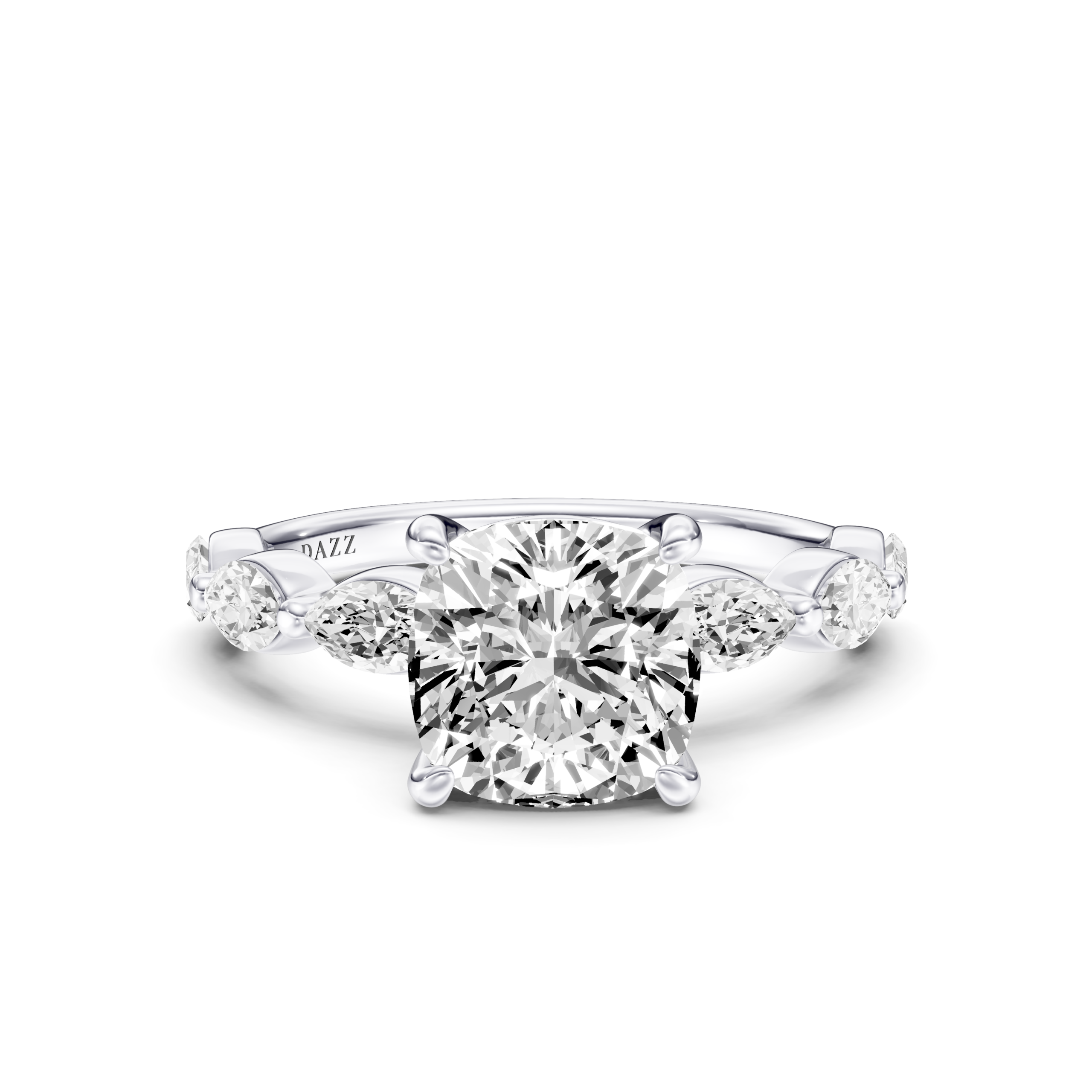 MALERISE solitaire marquise - cushion