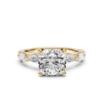 MALERISE solitaire marquise - cushion