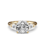 MARELLA 3 STONE PEAR RING - cushion