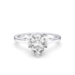 AMORE Hidden Halo RING - heart