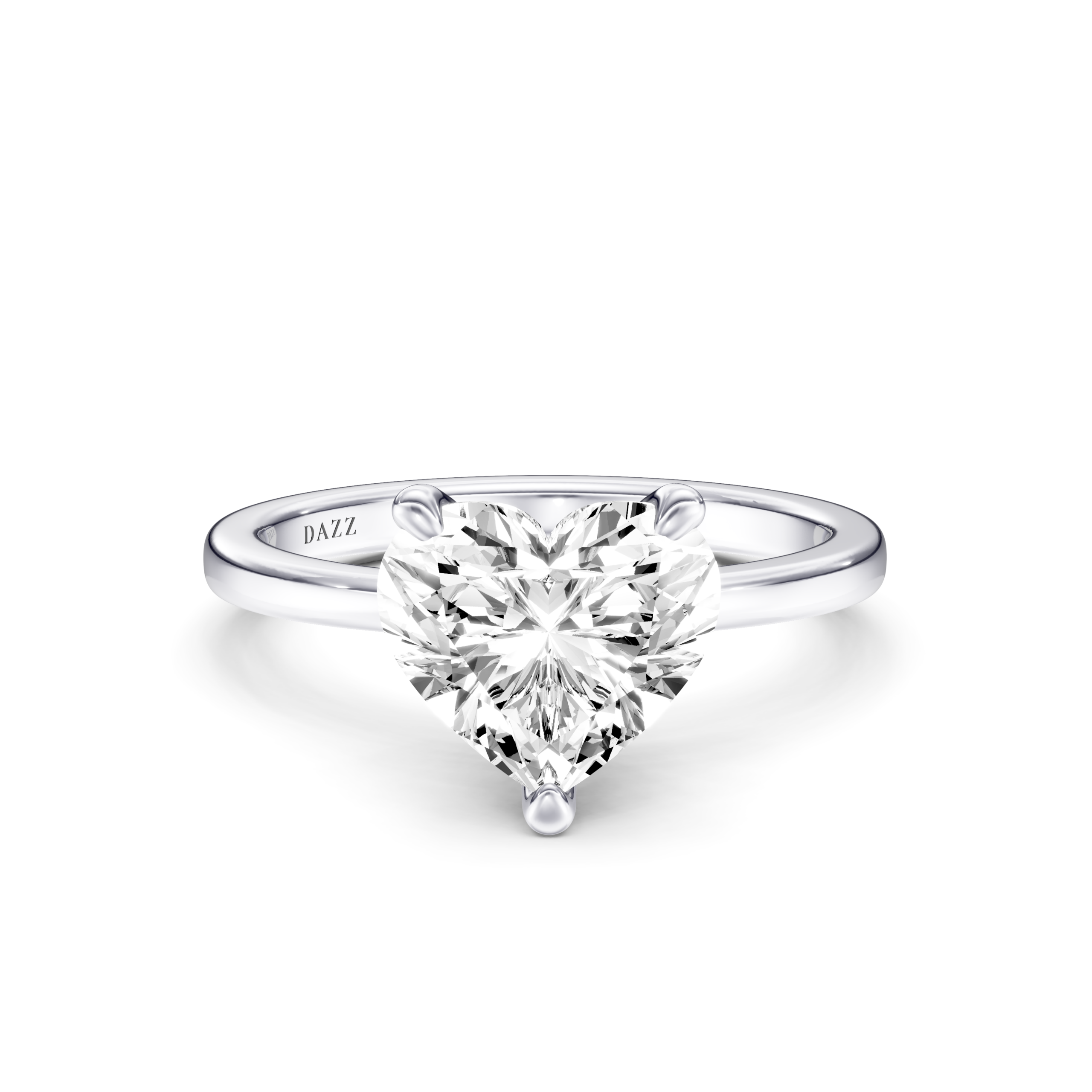 AMORE Hidden Halo RING - heart