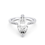 MARIENNE PAVE RING marquise