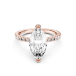 MARIENNE PAVE RING marquise
