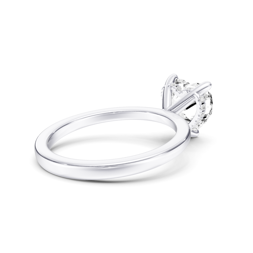 AMORE Hidden Halo RING - heart