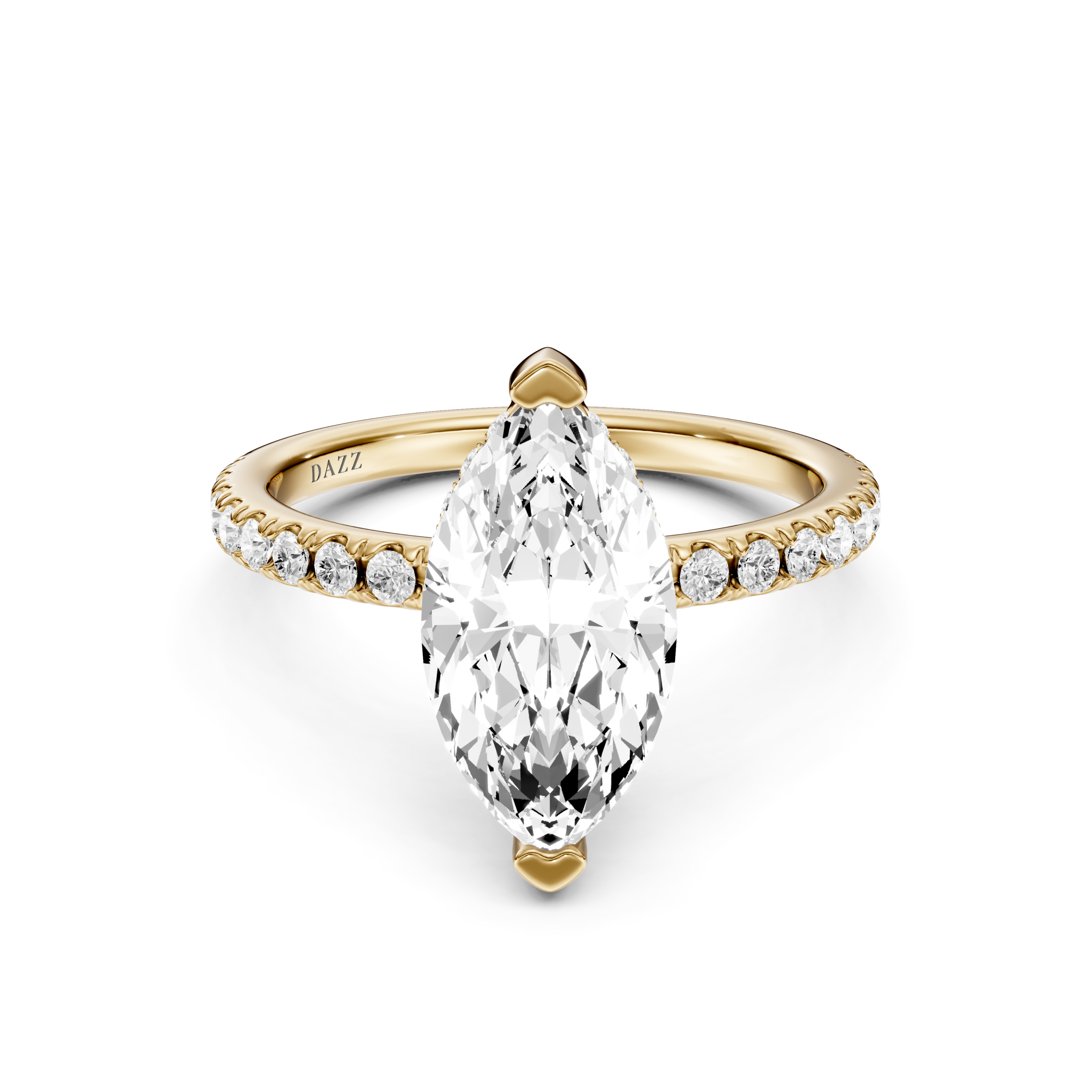 MARIENNE PAVE RING marquise