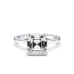 MARVEA Hidden Halo RING - asscher