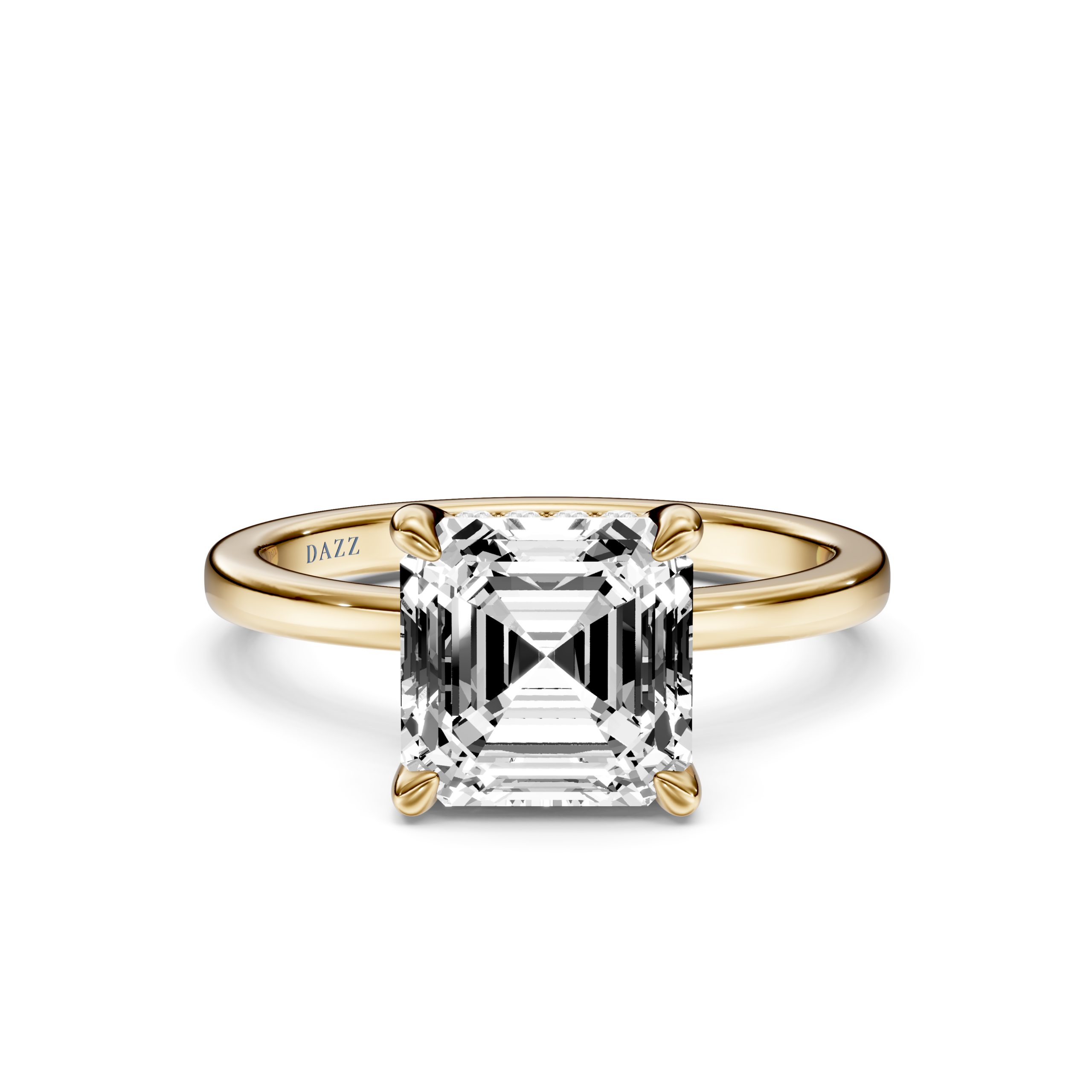 MARVEA Hidden Halo RING - asscher