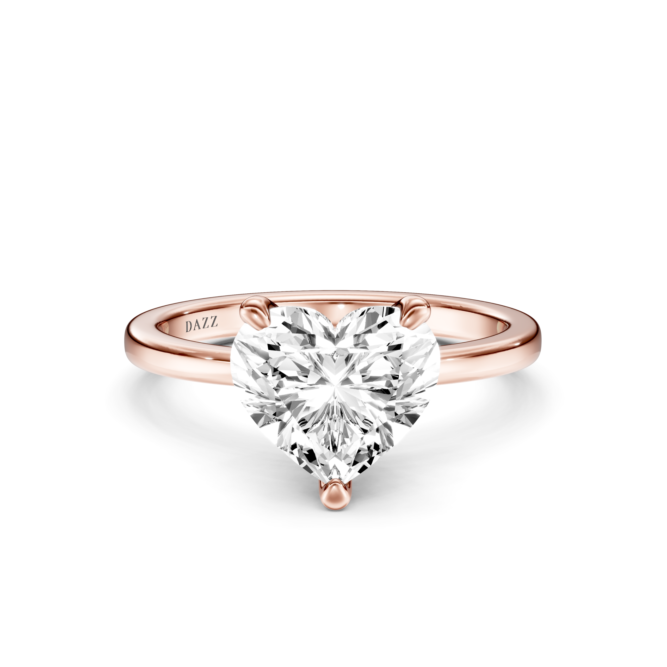 AMORE Hidden Halo RING - heart