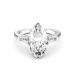 MIRALYN 3 STONE TAPERED RING - marquise