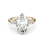 MIRALYN 3 STONE TAPERED RING - marquise