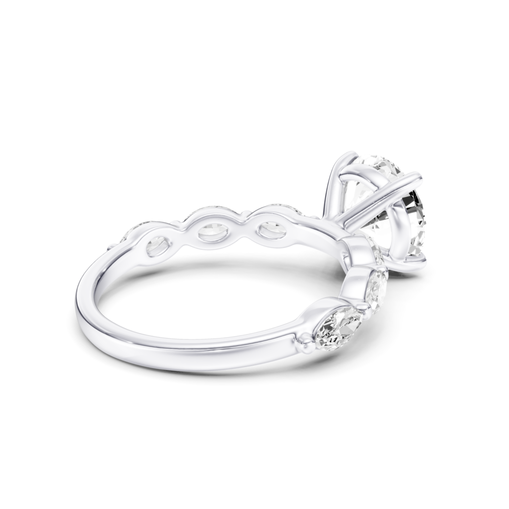 MIRELIA solitaire marquise - round