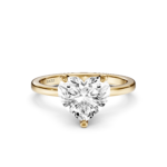 AMORE Hidden Halo RING - heart