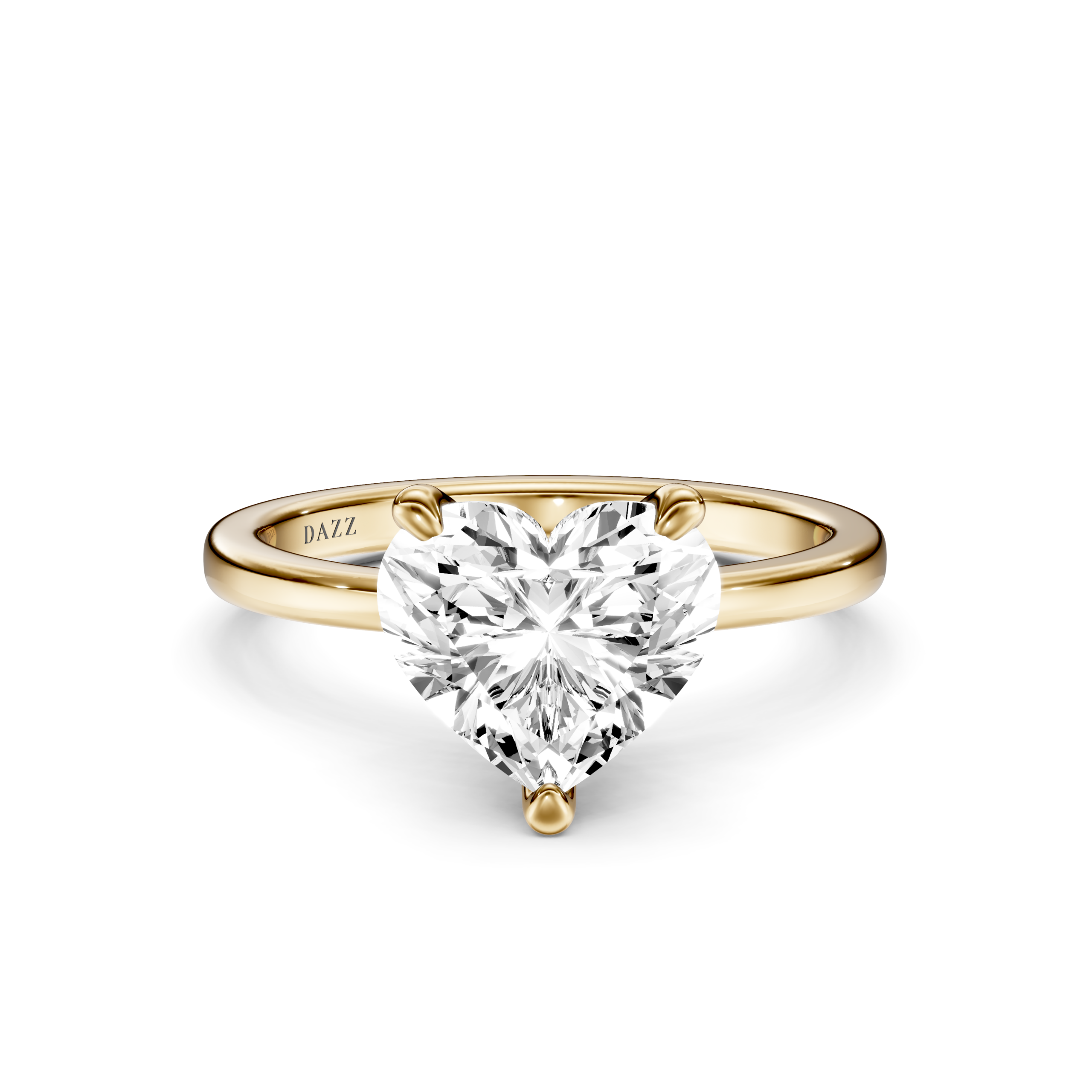 AMORE Hidden Halo RING - heart