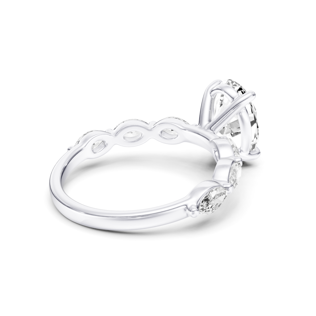 OLIVETTE solitaire marquise - oval