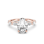 OLIVETTE solitaire marquise - oval