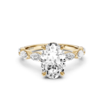 OLIVETTE solitaire marquise - oval