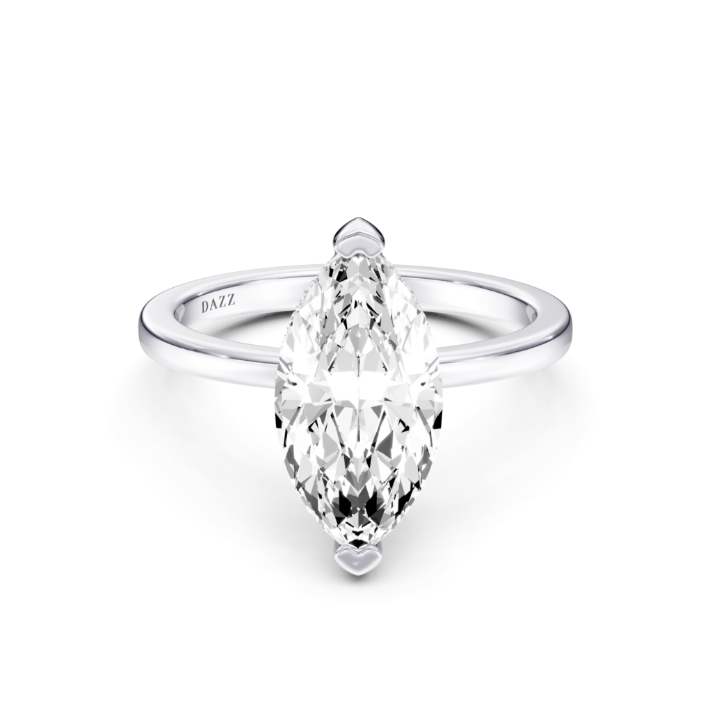 SERAPHINE Hidden Halo RING - marquise