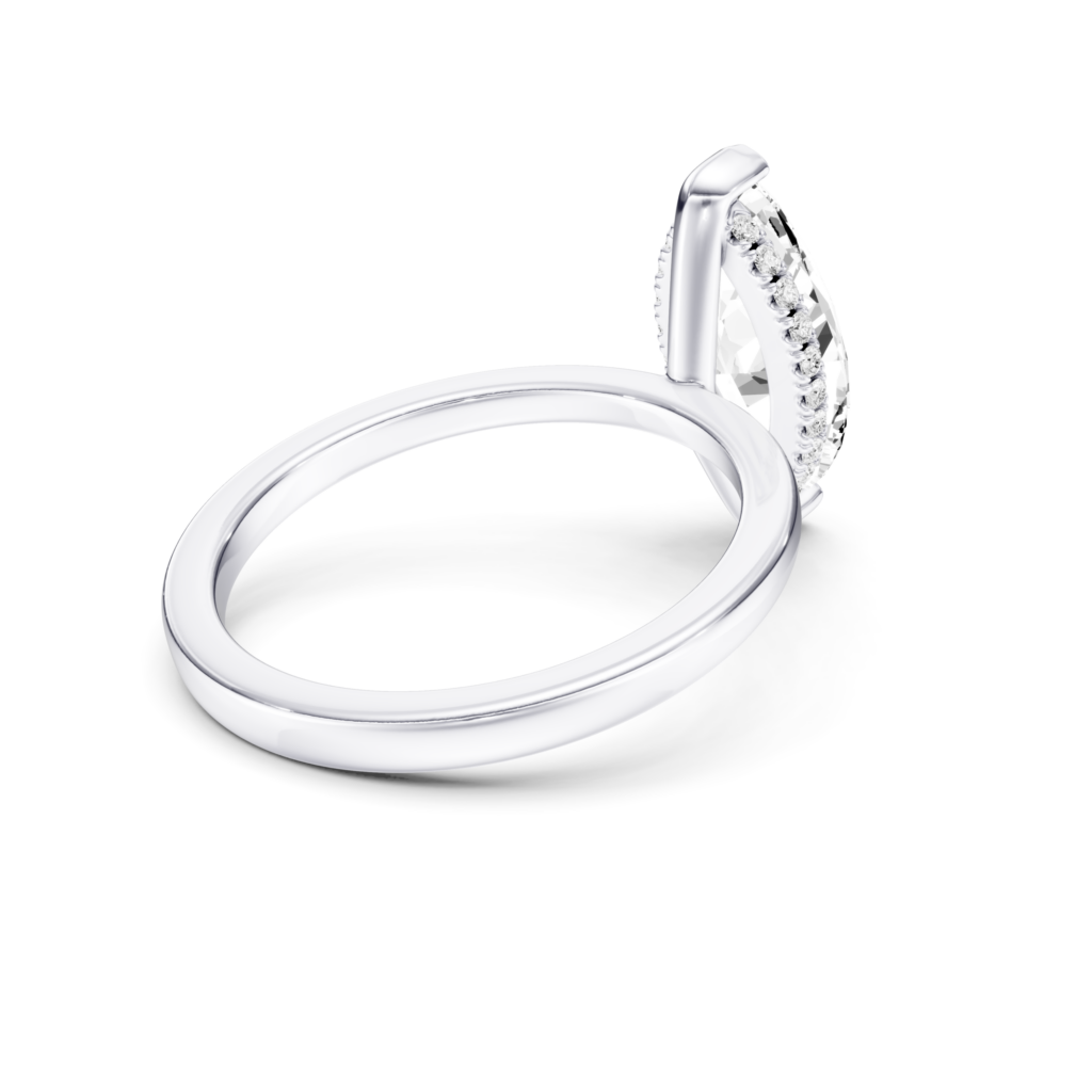 SERAPHINE Hidden Halo RING - marquise