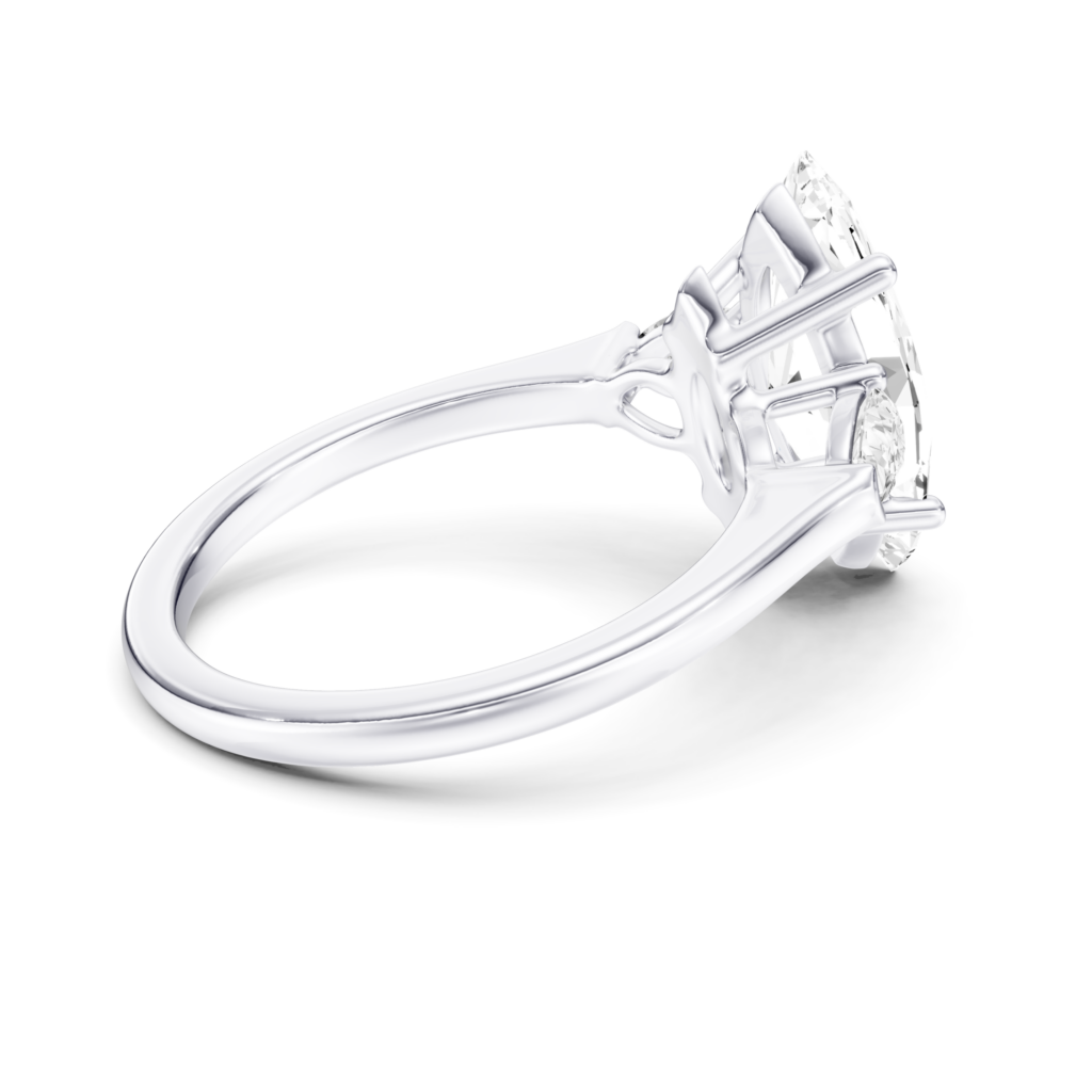 SERAVIA 3 STONE PEAR RING - marquise