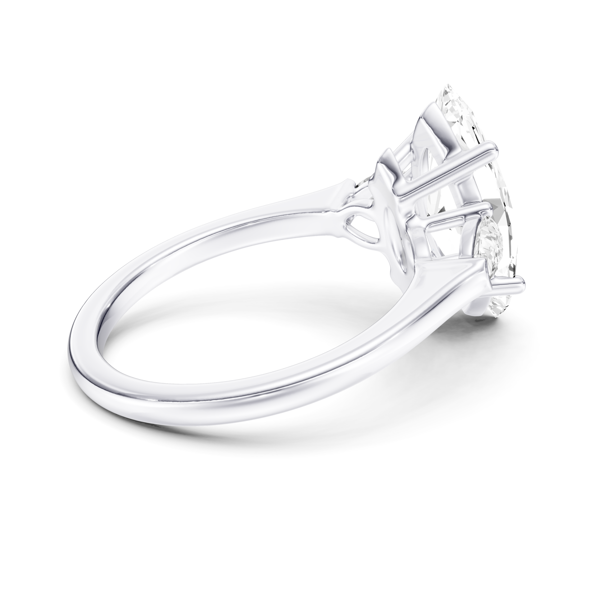 SERAVIA 3 STONE PEAR RING - marquise