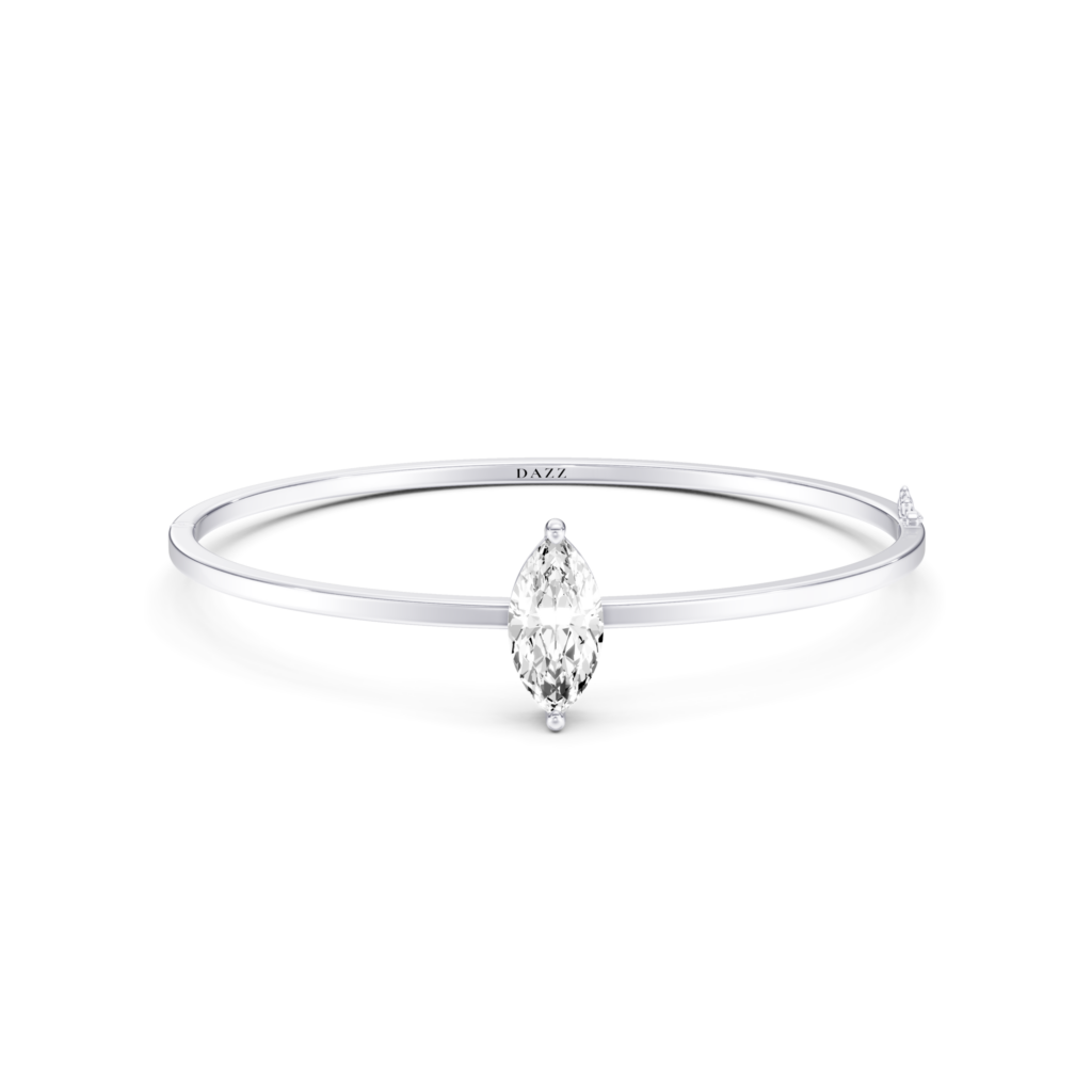 SOLENE - Bangle SOLITAIRE Marquise