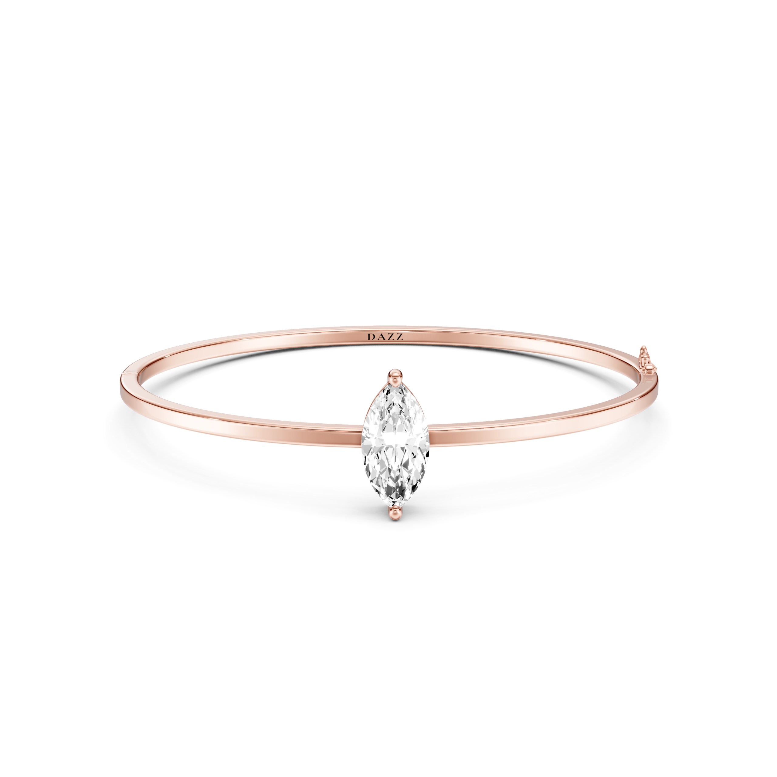 SOLENE - Bangle SOLITAIRE Marquise 2ct