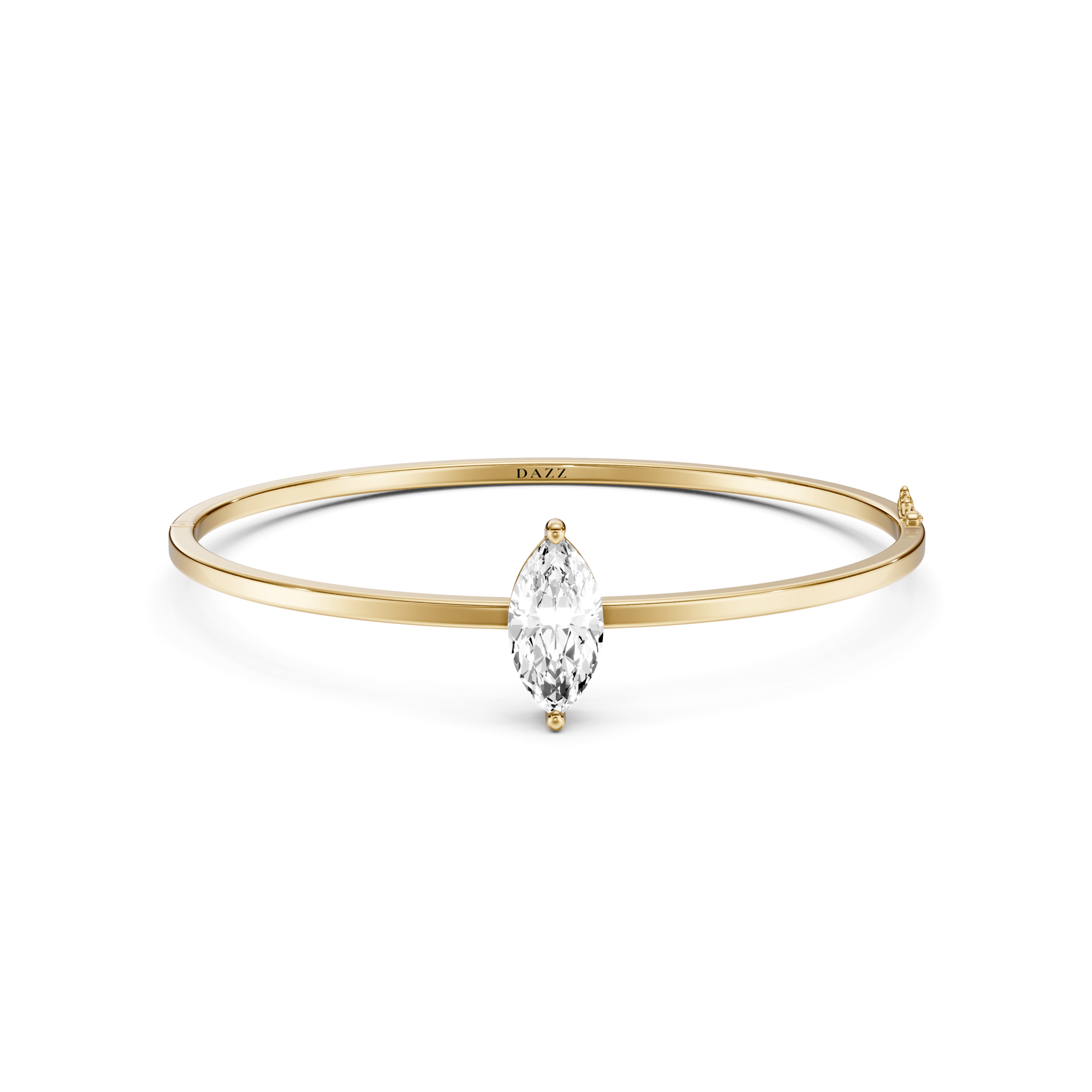 SOLENE - Bangle SOLITAIRE Marquise 2ct