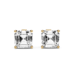 SOLITAIRE STUDS - Asscher
