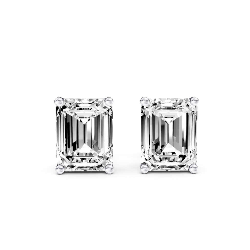 SOLITAIRE STUDS - Emerald