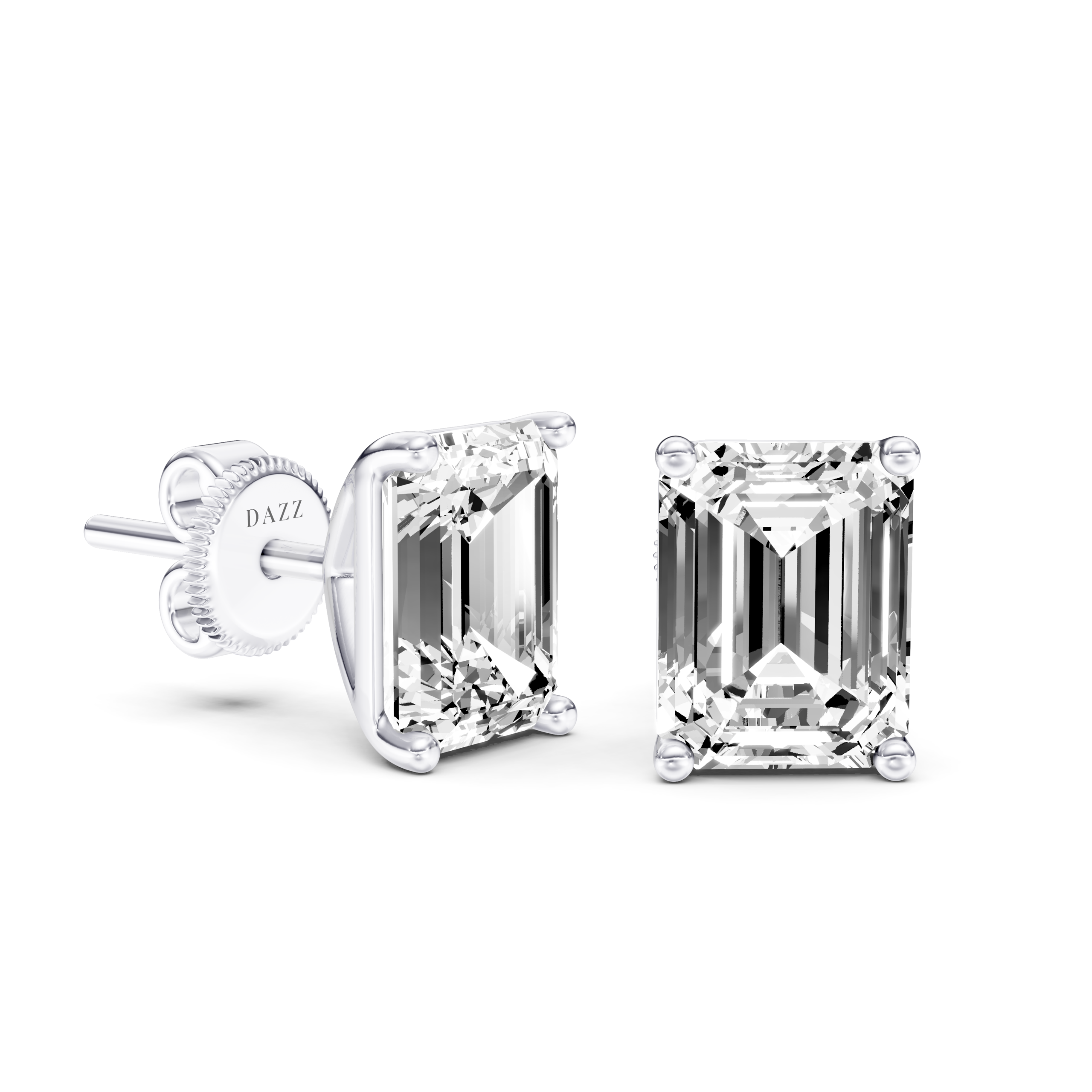 SOLITAIRE STUDS - Emerald