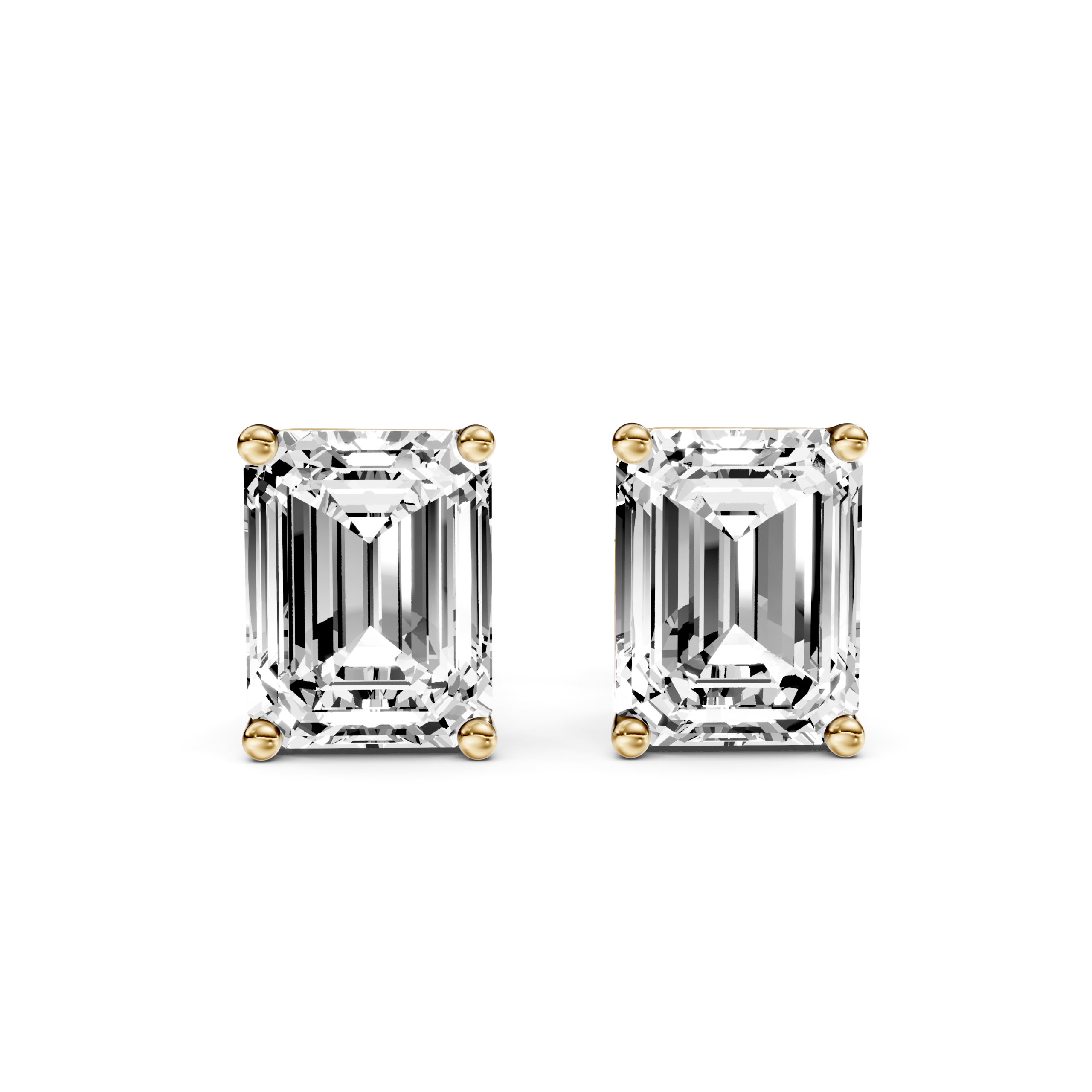 SOLITAIRE STUDS - Emerald