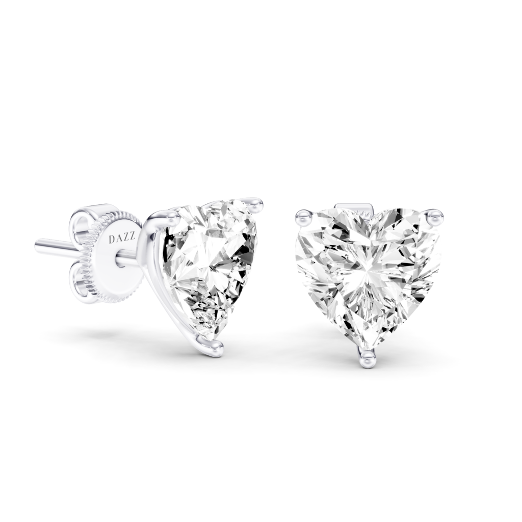 SOLITAIRE STUDS - Heart