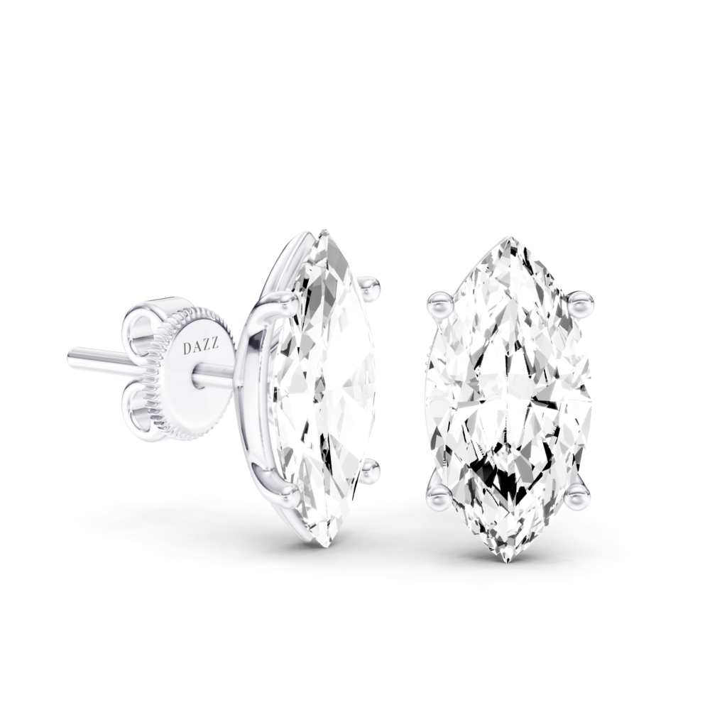 SOLITAIRE STUDS - Marquise