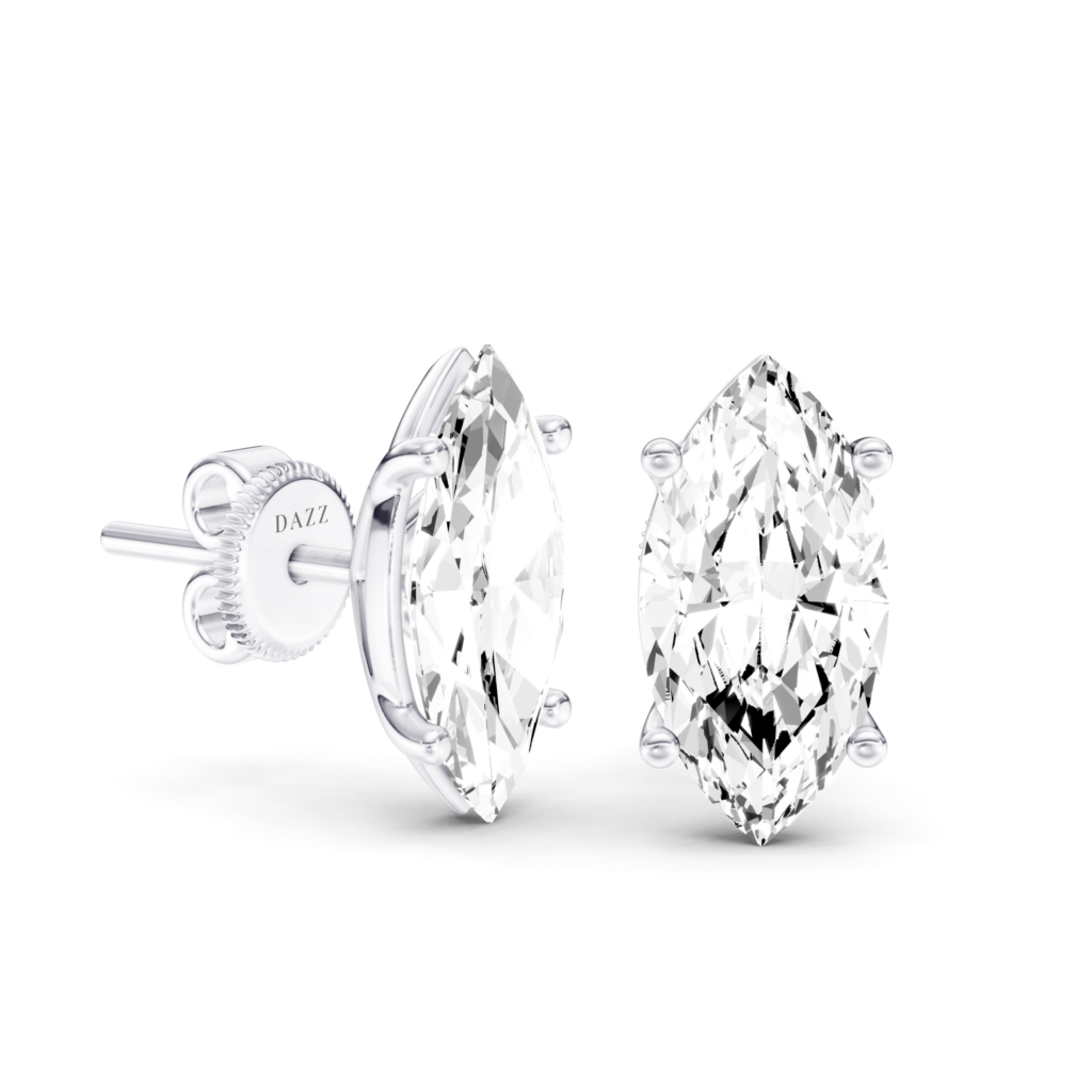 SOLITAIRE STUDS - Marquise