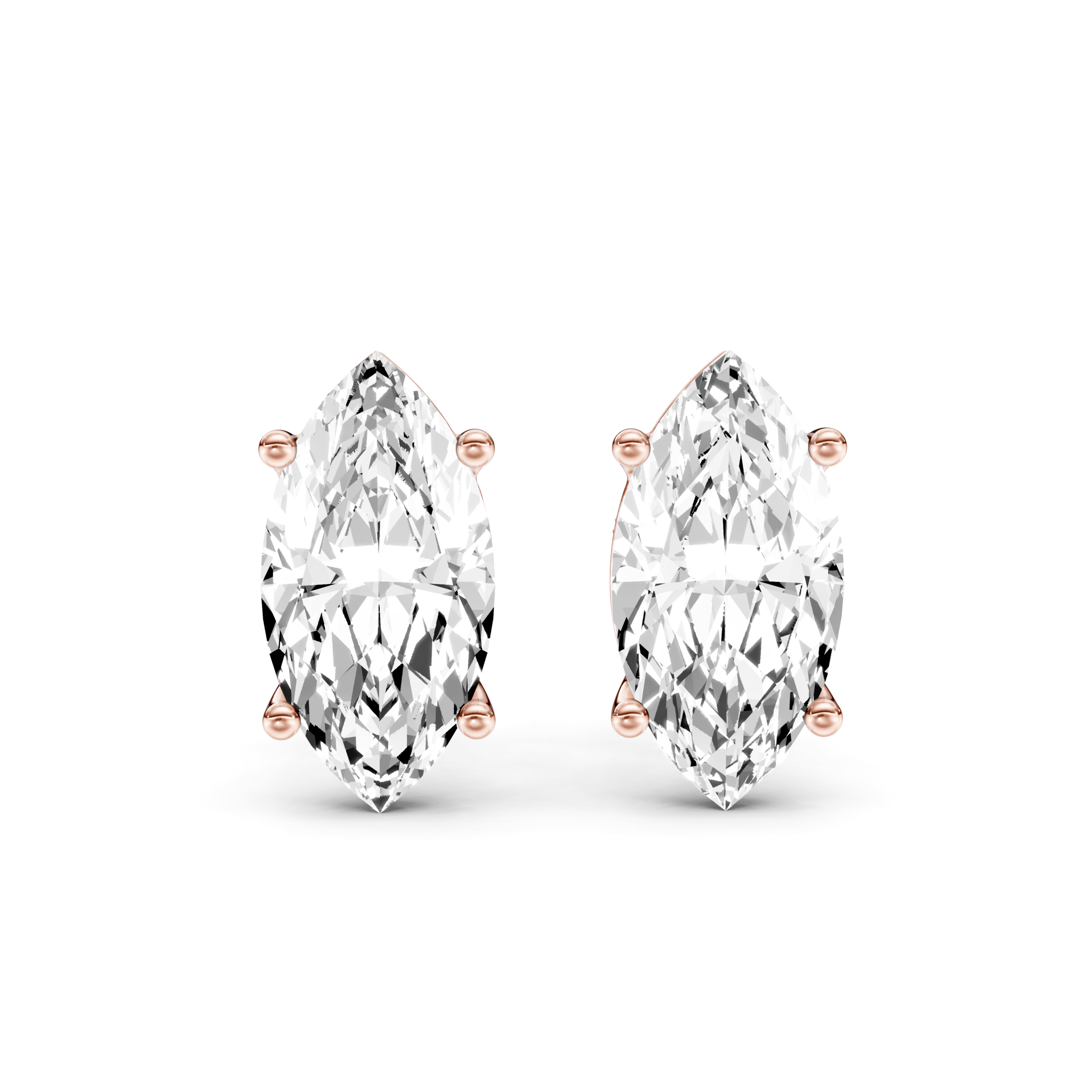 SOLITAIRE STUDS - Marquise