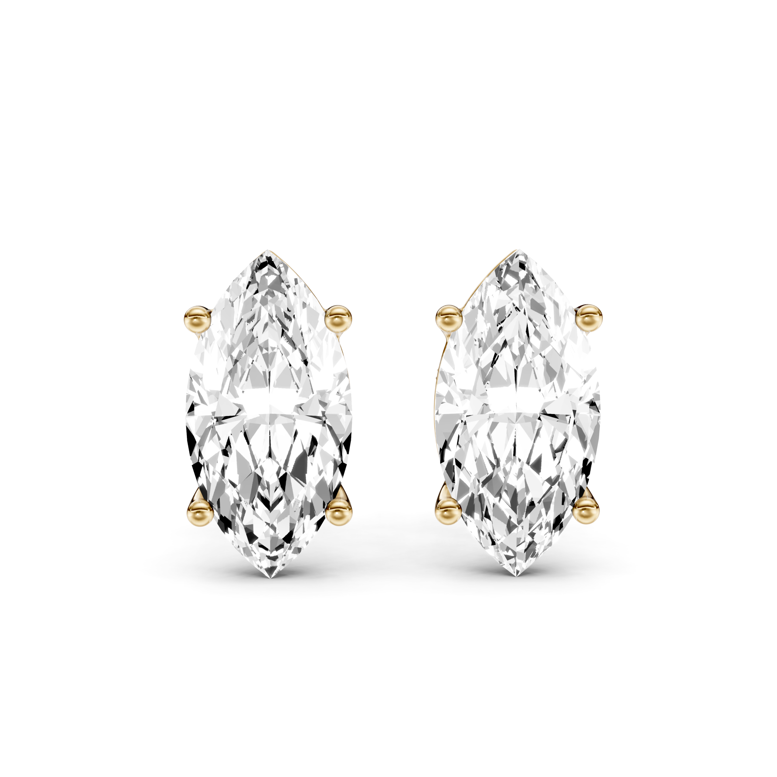 SOLITAIRE STUDS - Marquise