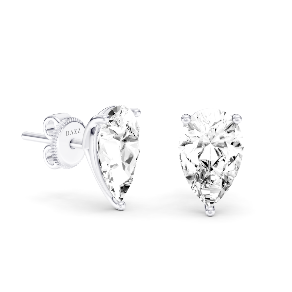 SOLITAIRE STUDS - Pear