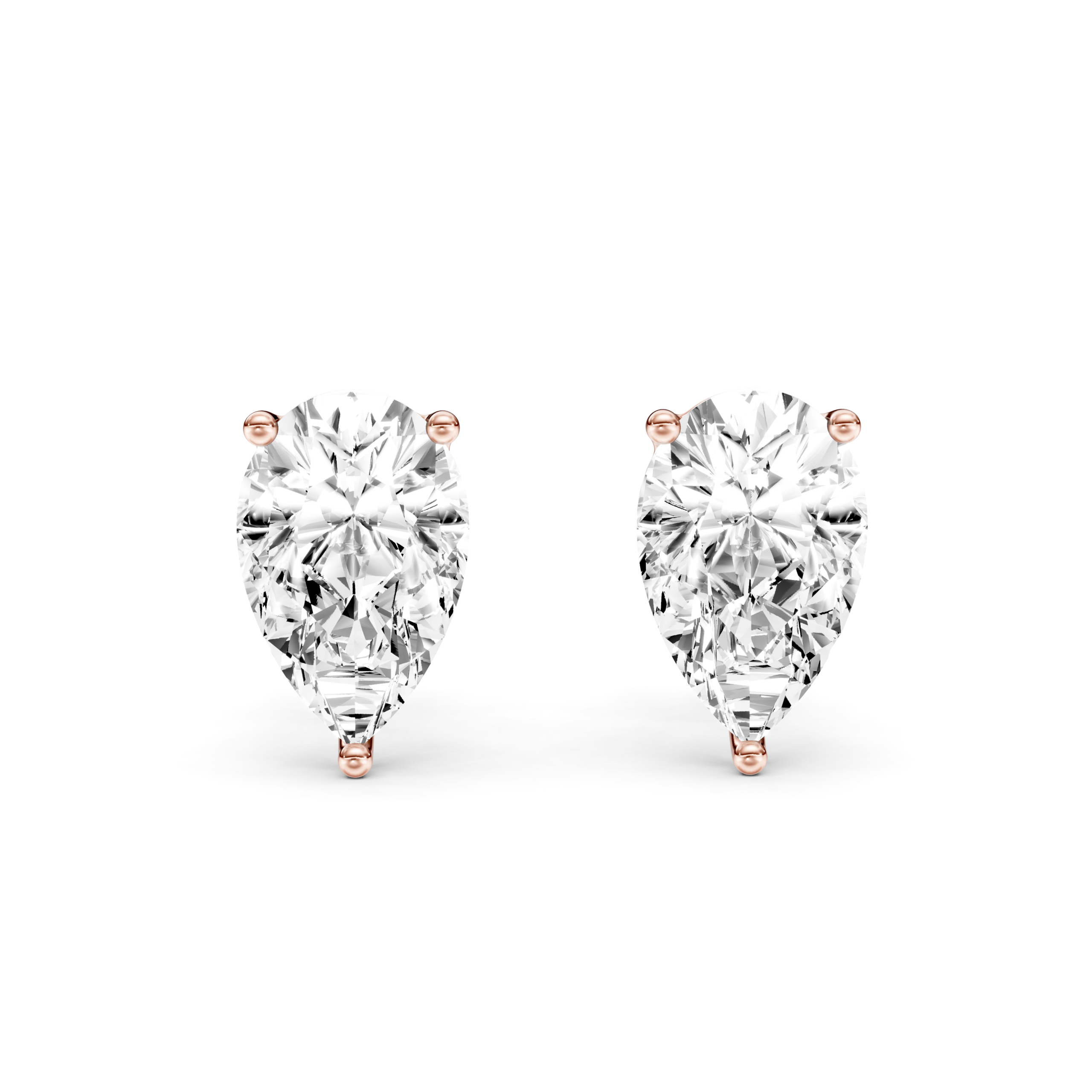 SOLITAIRE STUDS - Pear