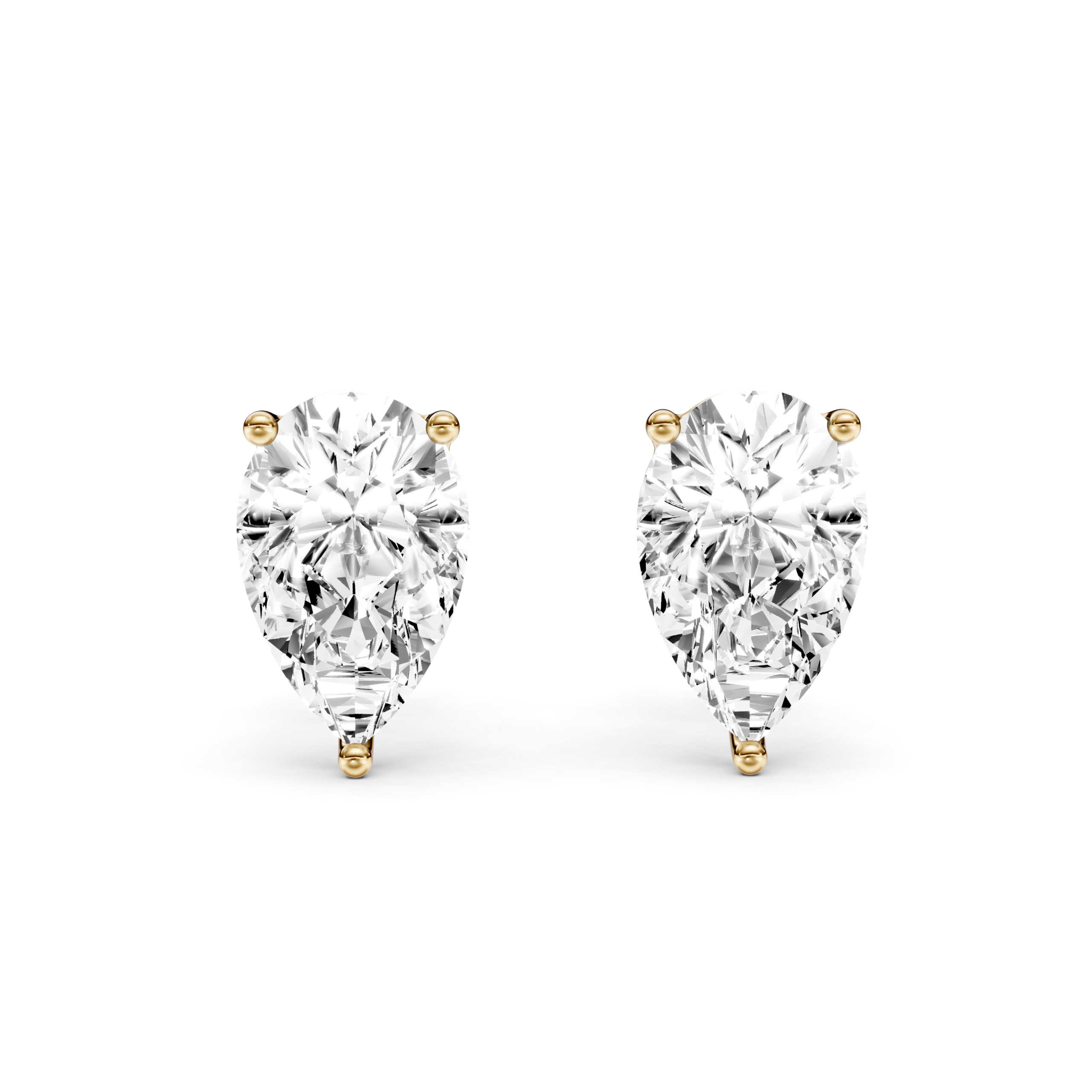 SOLITAIRE STUDS - Pear