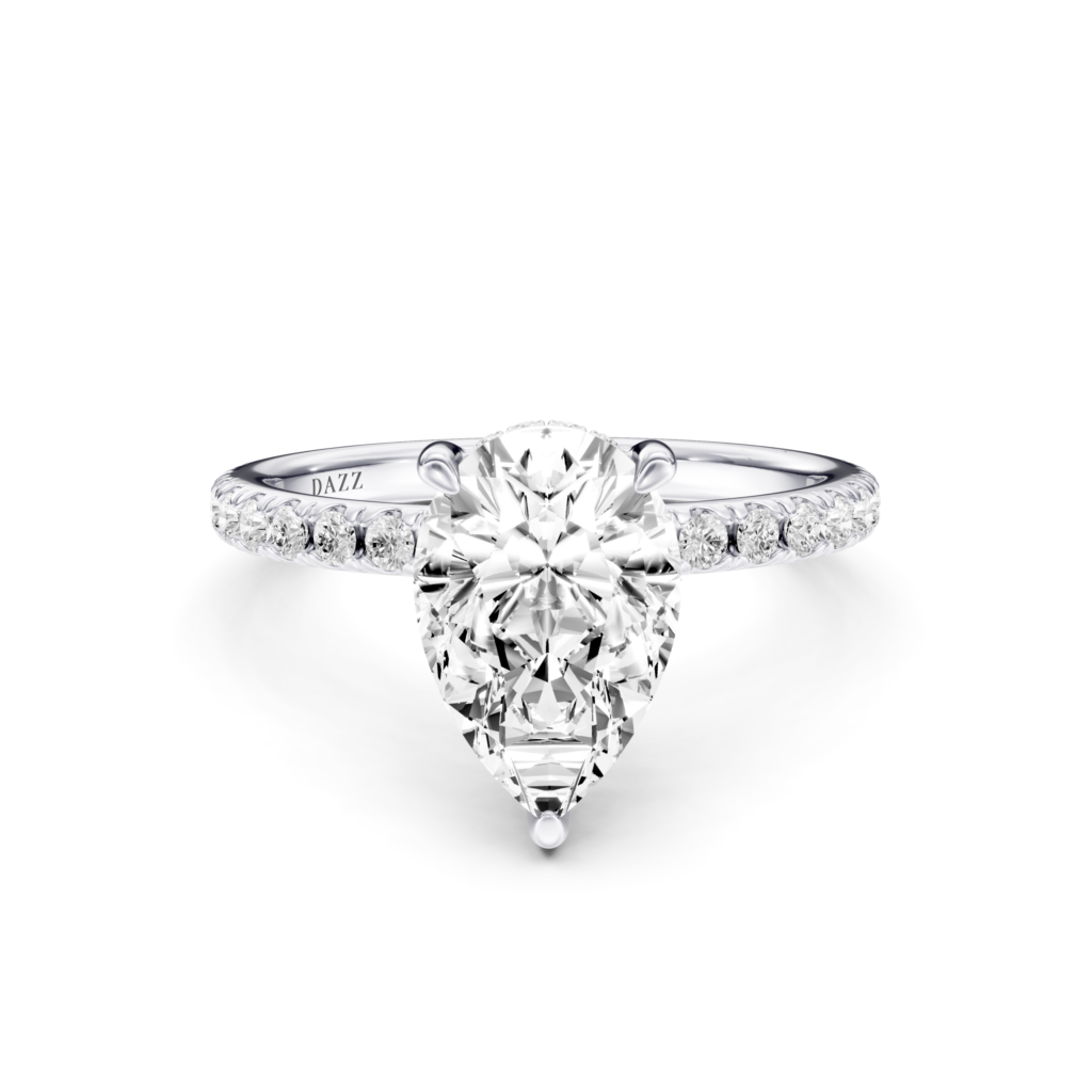 SORELLE PAVE RING pear