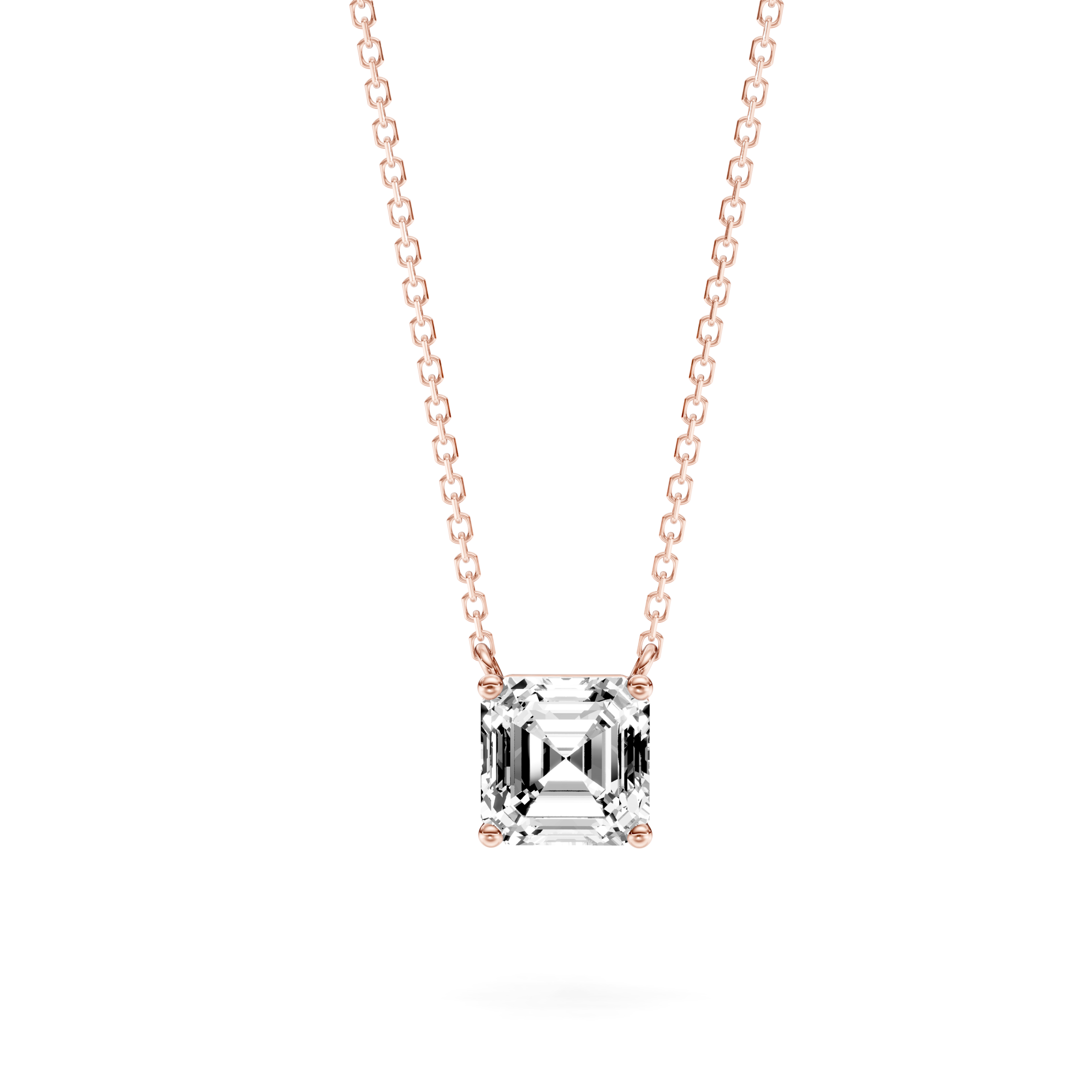 Solitaire Pendant - Asscher