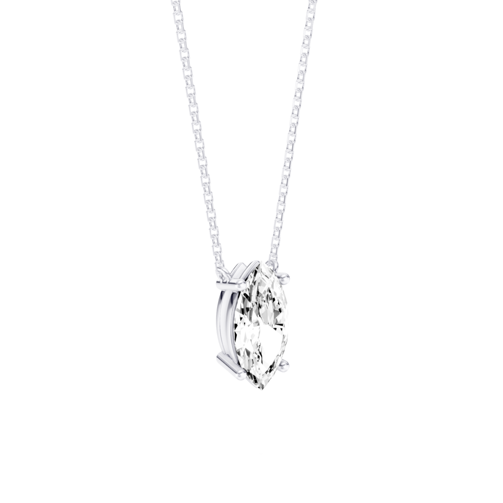 Solitaire Pendant - Marquise