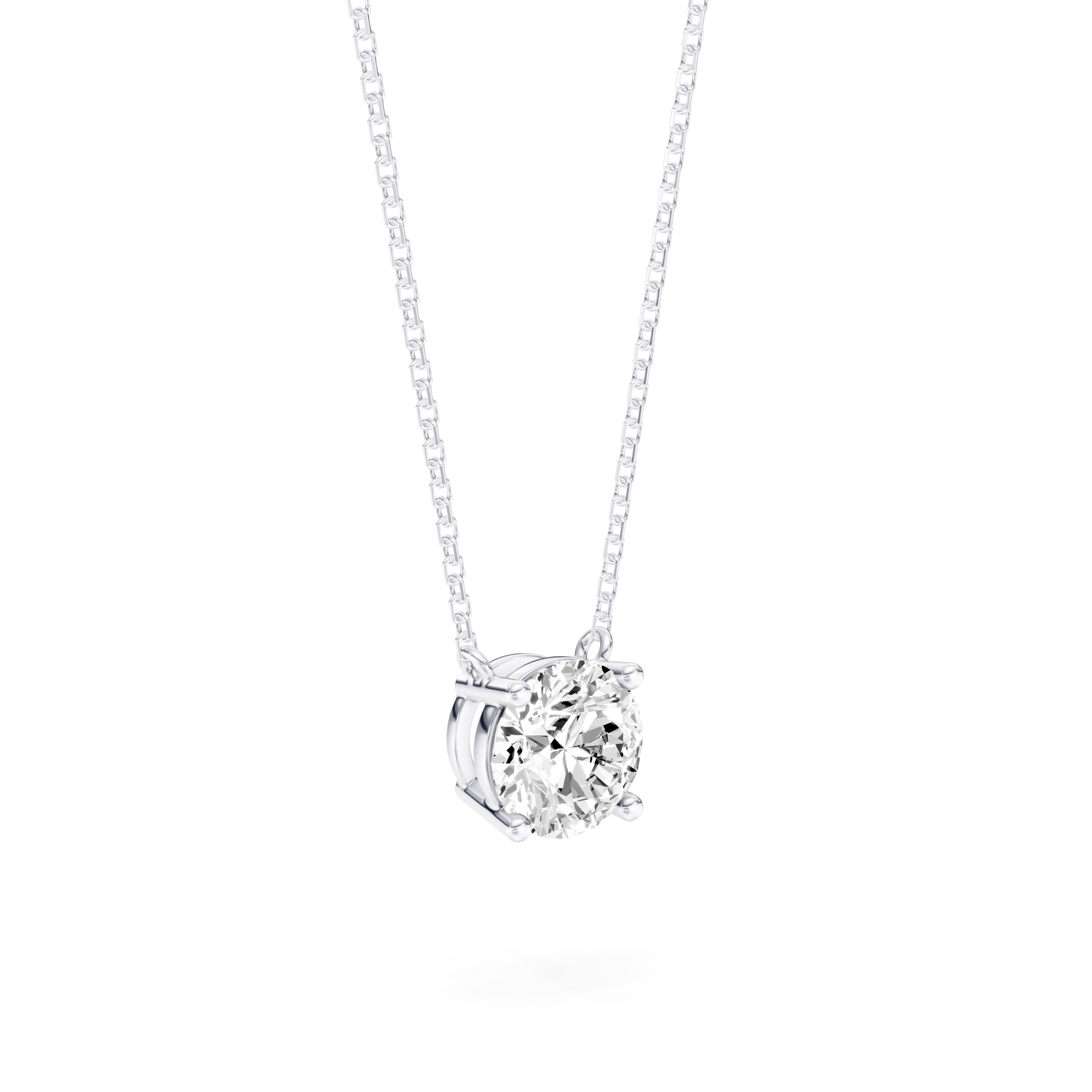 Solitaire Pendant - Round