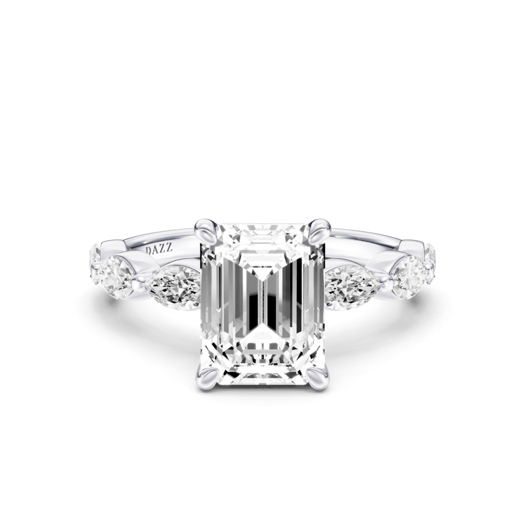 VALERISE solitaire marquise - emerald