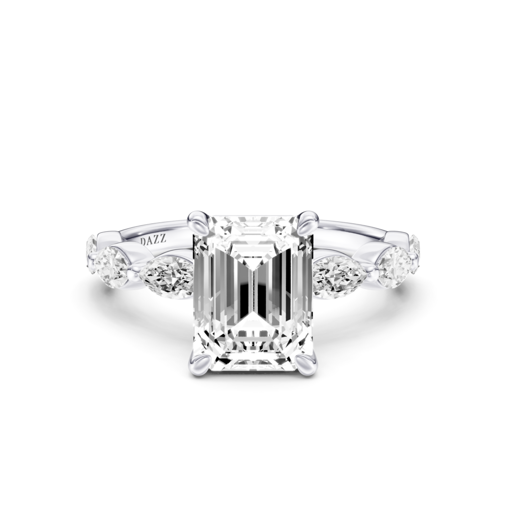 VALERISE solitaire marquise - emerald