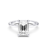 VERLENE Hidden Halo RING - emerald