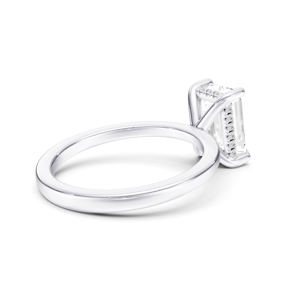 VERLENE Hidden Halo RING - emerald