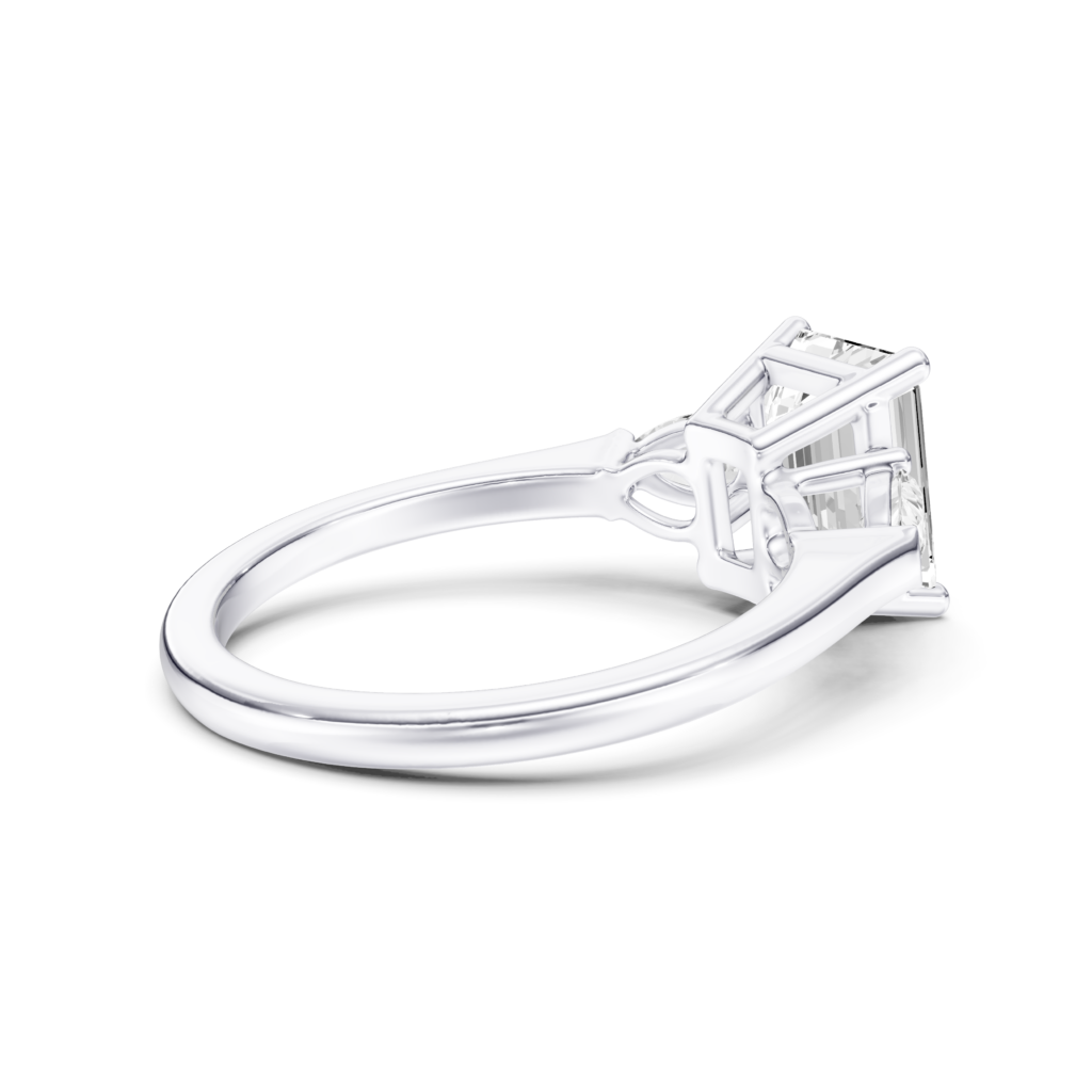 VIVARINE 3 STONE PEAR RING - emerald